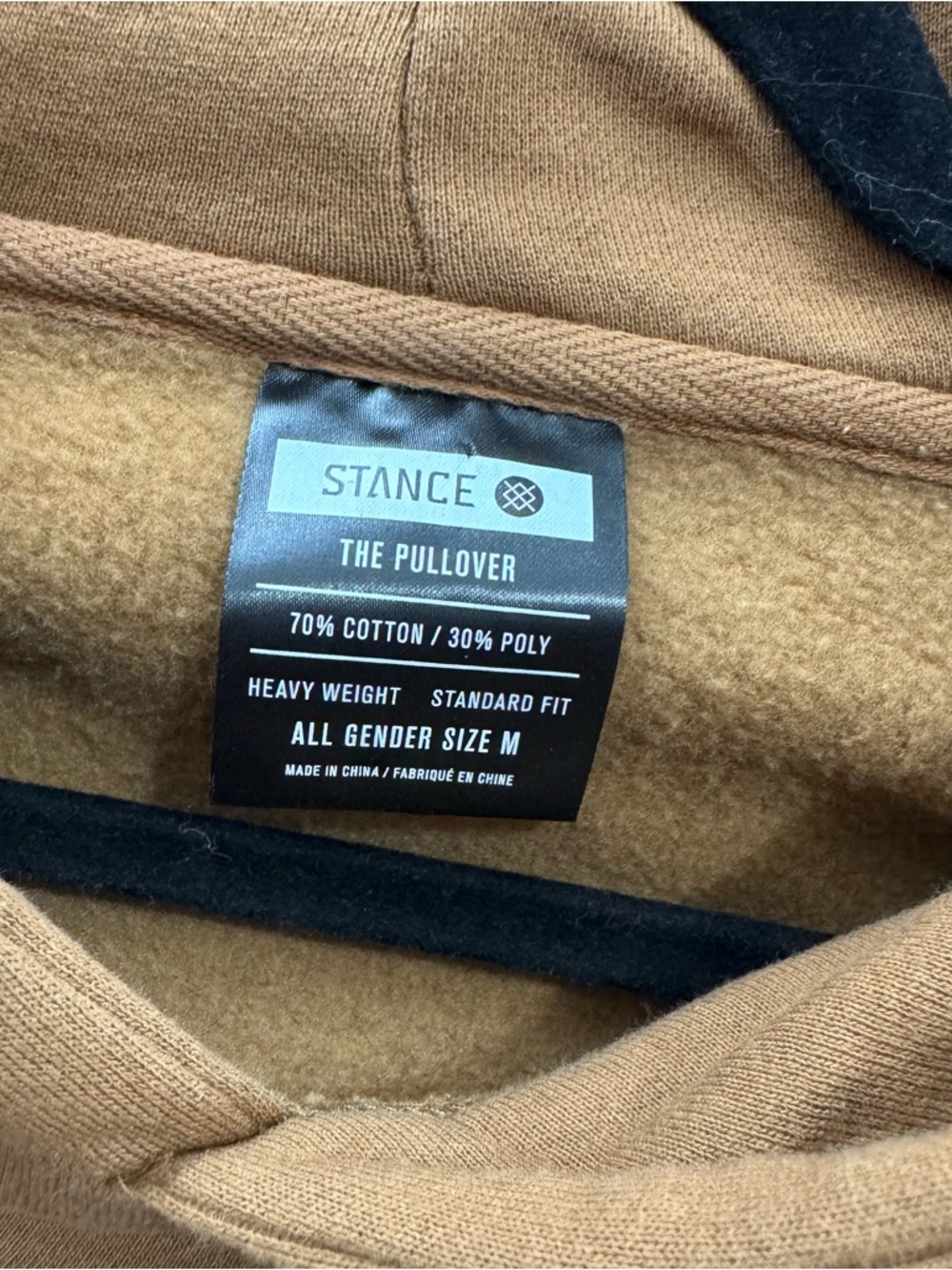 Stance Unisex Sz M Heavyweight Weird Woods Cotton Blend Graphic Hoodie In Saddle - Picture 5 of 8
